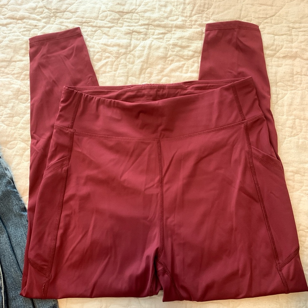 Gianni Bini Maroon Leggings